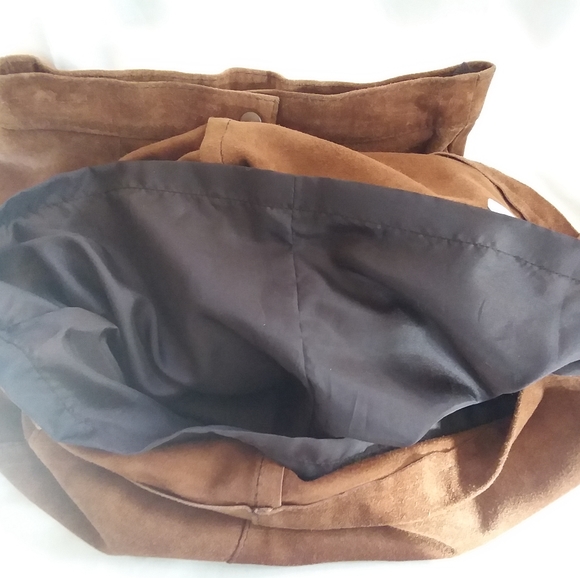 Vintage Chestnut Suede Skirt - Picture 7 of 7